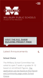 Mobile Screenshot of millburyschools.org